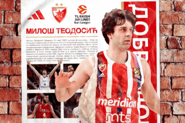 Ο Μίλος Τεόντοσιτς επέστρεψε στον Ερυθρό Αστέρα