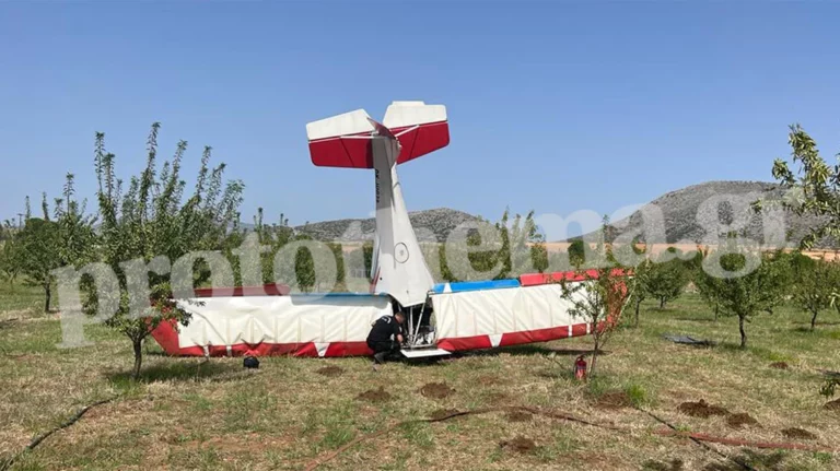 Λίγο μετά την απογείωση κατέπεσε το μονοκινητήριο αεροσκάφος στη Θήβα – Νεκρός ο 37χρονος χειριστής