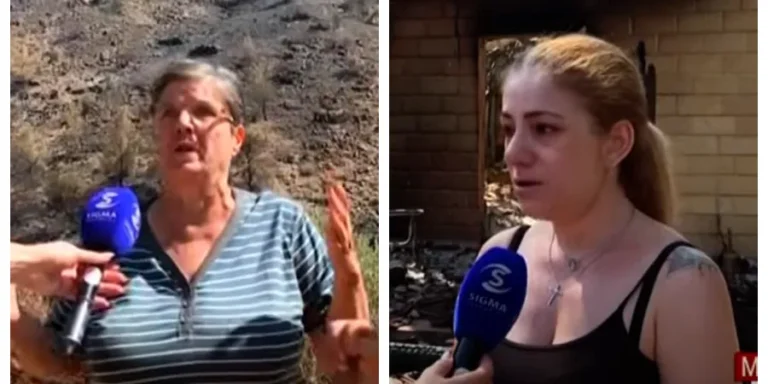 Σπαράζει η ψυχή στην καμένη γη του Φαρμακά-«Καταστράφηκε η ζήση,οι κόποι μας» (BINTEO)