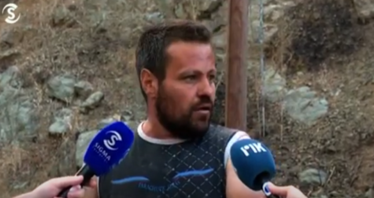 Φαρμακάς: «Κάηκαν τα ζώα μου – Τους φώναζα και αυτοί τίποτε»